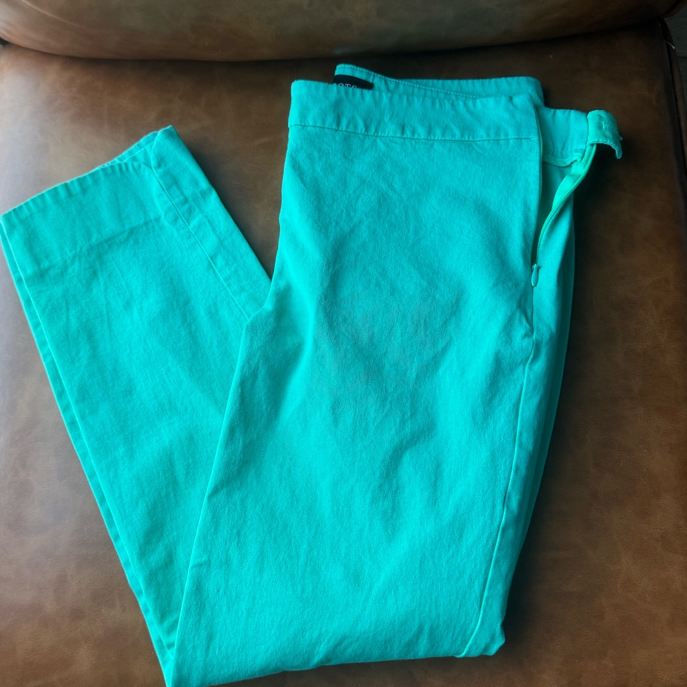 Talbots turquoise pants size 4
